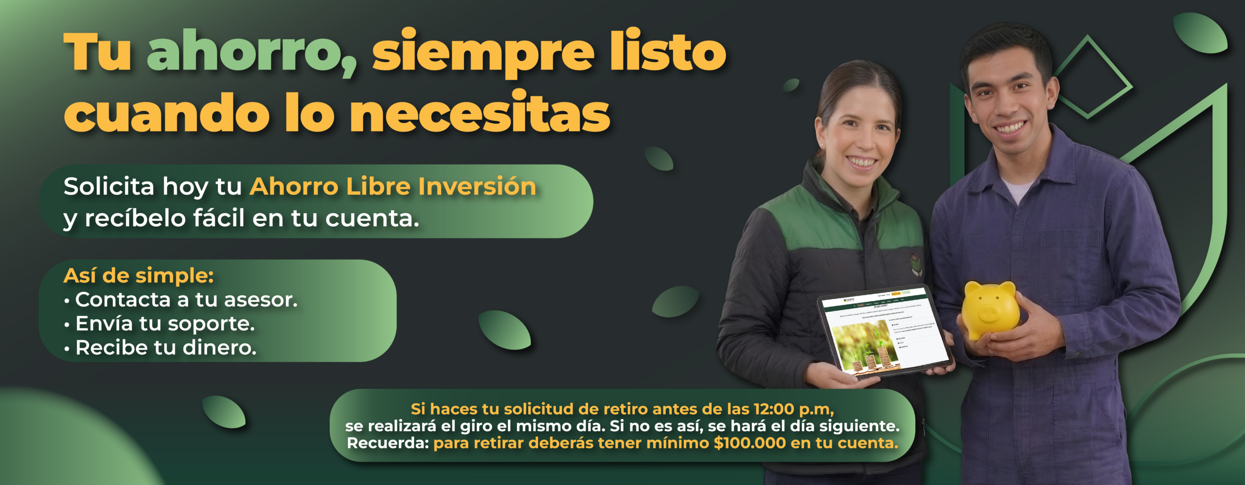 Retiro de Ahorro Libre Inversión